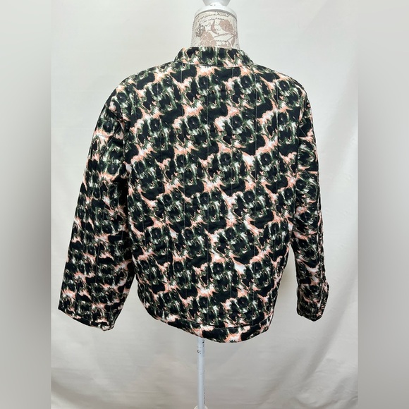 RACHEL COMEY for TARGET  Black and coral quilted crop jacket size L - Picture 5 of 13